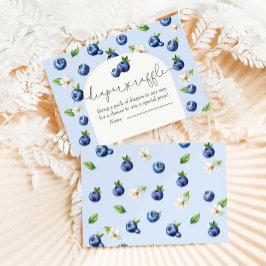 Berry Sweet Blueberry Baby Shower Raffle Tilläggskort