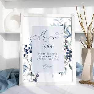 Berry Sweet Blueberry Mamma-osa Pub Poster