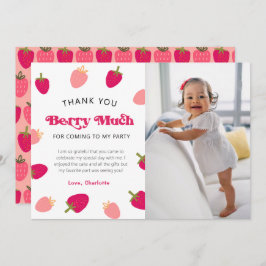 Berry Sweet Boho Strawberry Photo Tack Kort