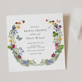 Berry Sweet Boho WildblomMöhippa Inbjudningar