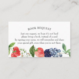 Berry Sweet Bok eller Bok för Baby Card Visitkort