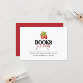 Berry Sweet Bokar för Baby Card Inbjudningar