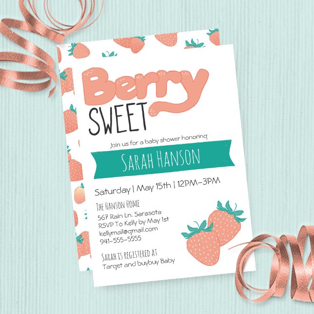 Berry Sweet Bold Inbjudningar (Skapare uppladdad)