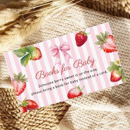 Berry Sweet Books for Baby Insert Card Tilläggskort
