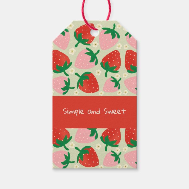 Berry Sweet Delights  Olive Green Presentetikett (Framsidan)