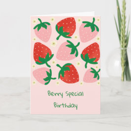 Berry Sweet Delights Soft Pink Birthday Kort