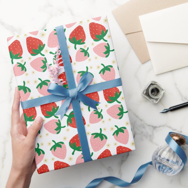 Berry Sweet Delights Vit Presentpapper (Gifting)