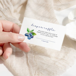 Berry Sweet Diaper Raffle Shower Bluebär Tilläggskort