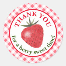 Berry Sweet Favor Tag Sticker