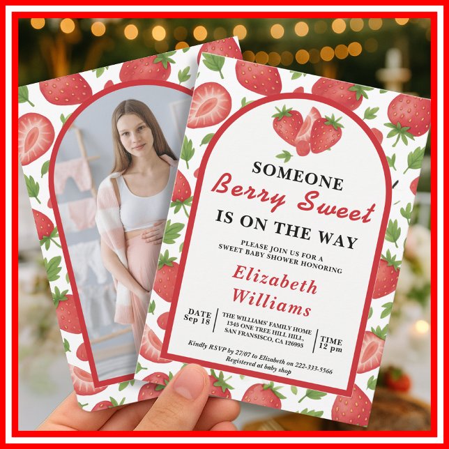 Berry Sweet | Foto Inbjudningar (Skapare uppladdad)