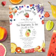 Berry Sweet Fruit Baby Shower