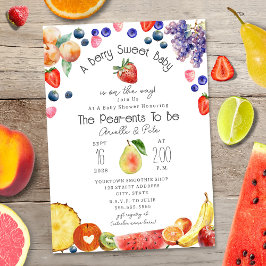 Berry Sweet Fruit Baby Shower Inbjudningar