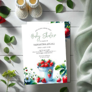 Berry Sweet Gender Neutral Baby Shower Inbjudningar