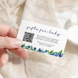 Berry Sweet Gifts for Baby Shower Registry Tilläggskort