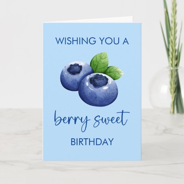 Berry Sweet Grattis på födelsedagen Card Kort (Framsida)