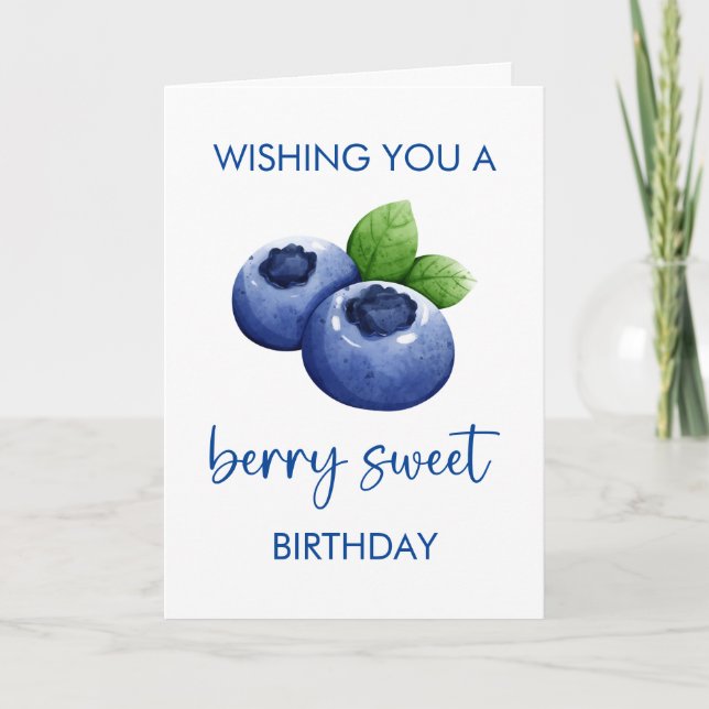 Berry Sweet Grattis på födelsedagen Card Kort (Framsida)