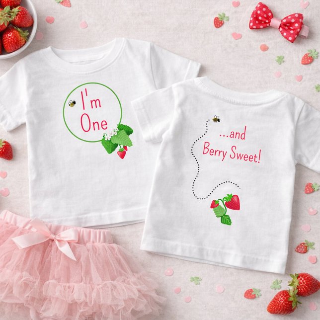 Berry Sweet “I’m One” First Birthday T Shirt (Skapare uppladdad)