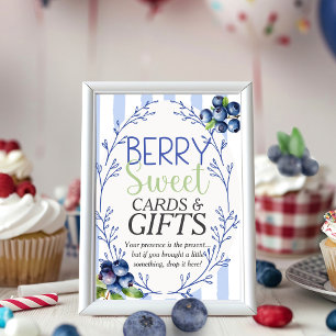 Berry Sweet KORT & GÅVOR Blåbär  Skylt