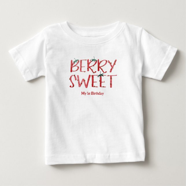 Berry Sweet Min första födelsedag T Shirt (Framsida)