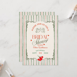 Berry Sweet Möhippa Vild Berries Inbjudningar