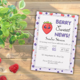 Berry Sweet News! Bjuddagsinbjudan Inbjudningar