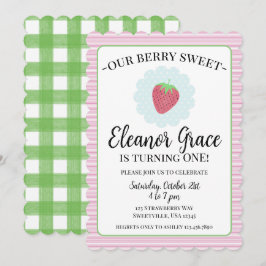 Berry Sweet One First Birthday Inbjudningar