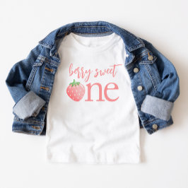 Berry Sweet One Strawberry First Birthday Shirt T
