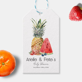 Berry Sweet Pineapple Fruit Baby Shower Presentetikett