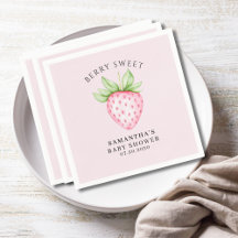 Berry Sweet Pink Strawberry Flicka Baby Shower