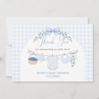 Berry Sweet Pojke blåbär Baby Shower Tack Kort