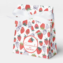 Berry Sweet Red Strawberry Birthday Favbox Presentaskar