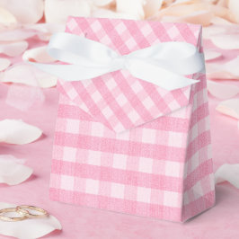 Berry Sweet Rosa Gingham Baby Shower Favbox Presentaskar