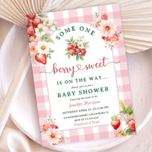 Berry Sweet Rosa Strawberry Girl Baby Shower