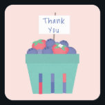 Berry Sweet Sticker Fyrkantigt Klistermärke<br><div class="desc">Det här klistermärket matchar vår Berry Sweet-inbjudan.</div>