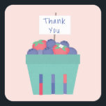 Berry Sweet Sticker Fyrkantigt Klistermärke<br><div class="desc">Det här klistermärket matchar vår Berry Sweet-inbjudan.</div>