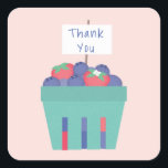 Berry Sweet Sticker Fyrkantigt Klistermärke<br><div class="desc">Det här klistermärket matchar vår Berry Sweet-inbjudan.</div>