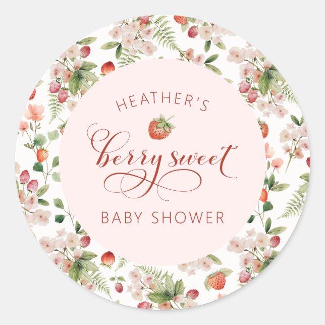 Berry Sweet Sticker Runt Klistermärke (Framsida)