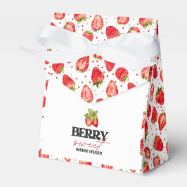 Berry Sweet Strawbär Baby Shower Presentaskar