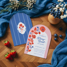 Berry Sweet Strawbär, blåbär och blommor