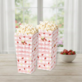 Berry Sweet Strawberry 1st Birthday Popcorn  Presentaskar