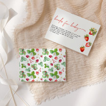 Berry Sweet Strawberry Baby Shower Bok Request