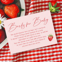 Berry Sweet Strawberry Baby Shower Bokönskan