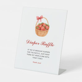 Berry Sweet Strawberry Baby Shower Diaper Raffle