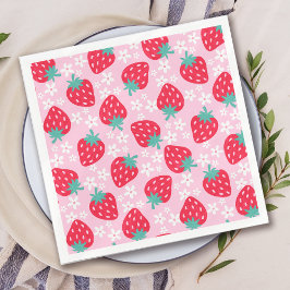 Berry Sweet Strawberry Baby Shower Pappersservett