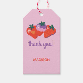 Berry Sweet Strawberry Birthday - Rosa Presentetikett