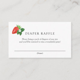Berry Sweet Strawberry Diaper Raffle Tilläggskort