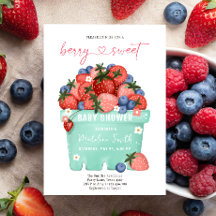 Berry Sweet Strawberry Farmers Market Baby Shower