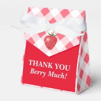 Berry Sweet Strawberry Favor Boxes Presentaskar