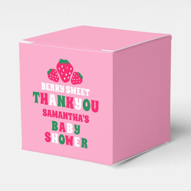Berry Sweet Strawberry Flicka Shower Tack Presentaskar (Framsidan Sidan)