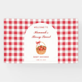 Berry Sweet Strawberry Girl Baby Shower Welcome